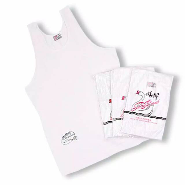 Kaos dalam dewasa singlet swan brand