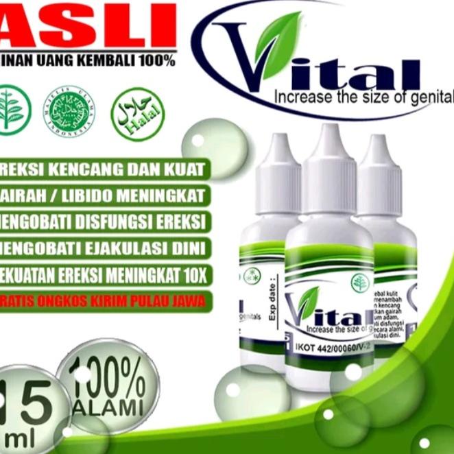 〈〈ORIGINAL〉〉 Obat Pembesar Kelamin Pria VITAL OIL ASLI ORIGINAL Pembesar Pennis Pria Permanen ORIGIN