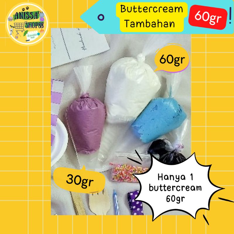 

60gr ButterCream / Krim Tambahan untuk DIY Korean Cake