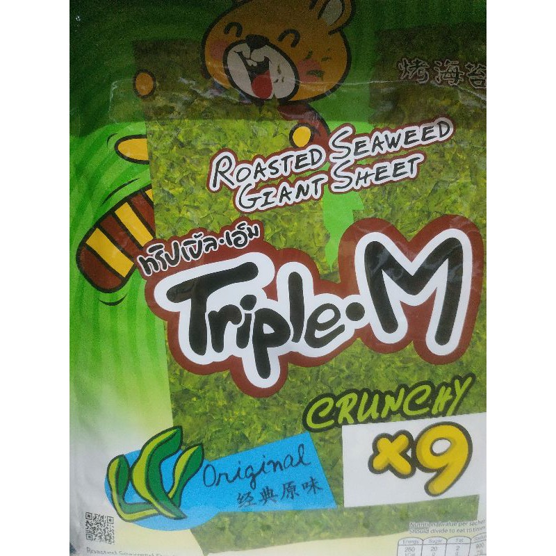 

rumput laut original triple-m isi 10 lembar