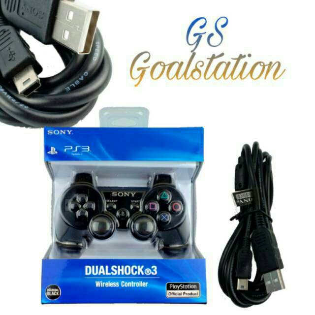 Stik ps3 ori pabrik op werles plus kabel usb ps3