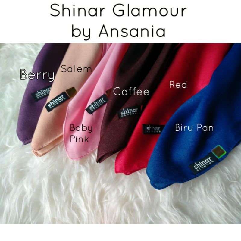 SHINAR GLAMOUR Ansania Part 1 Square | Hijab Luxury Sinar Glowing Segi Empat