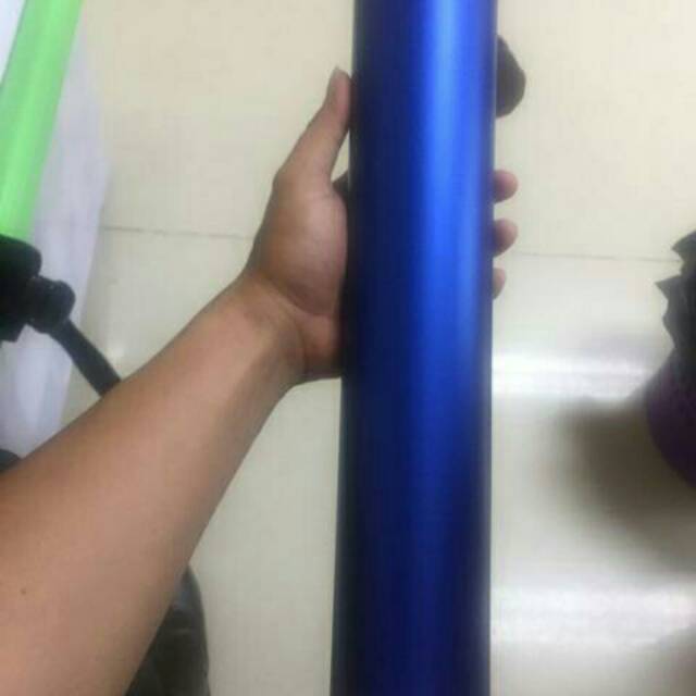 skotlet biru doff metalic 100 x 45 cm