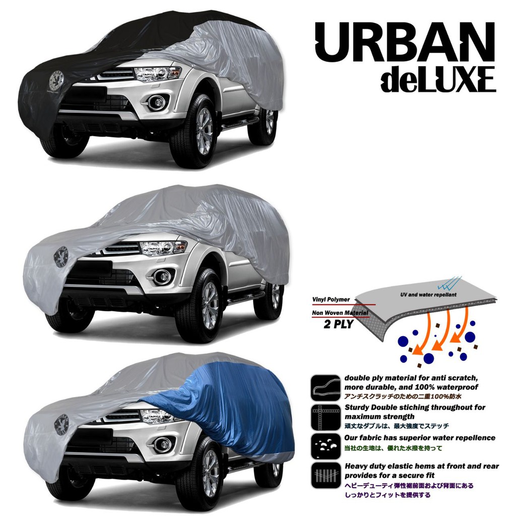 CAR COVER SELIMUT SARUNG TUTUP MOBIL URBAN DELUXE L MPV LAND CRUISER ALPHARD MERCY M CLASS BMW X5