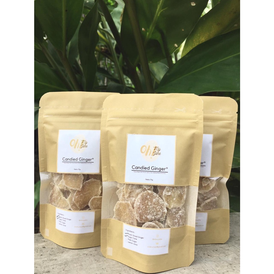 

Home Made Candied Ginger/Permen Jahe/Permen Jahe Organic
