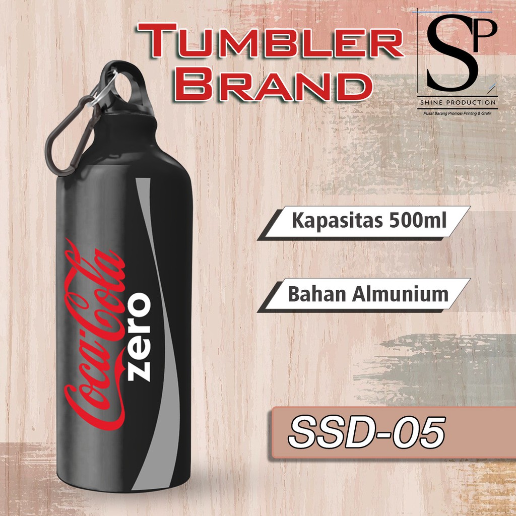 Botol Minum Printing Unik Motif Minuman │ Tumbler Printing Unik-Motif Coca Cola Zero