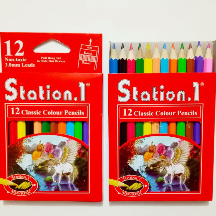 

PENSIL WARNA STATION 1 ISI 12 | PENSIL 12 CLASSIC COLOUR