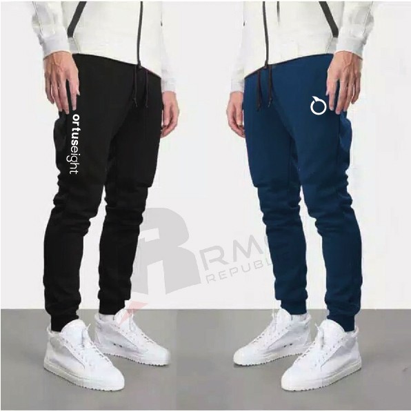 RMC - CELANA JOGGER ORTUSEIGHT BIG SIZE CATALYTS TRAINER PANTS BLACK - Hitam, S