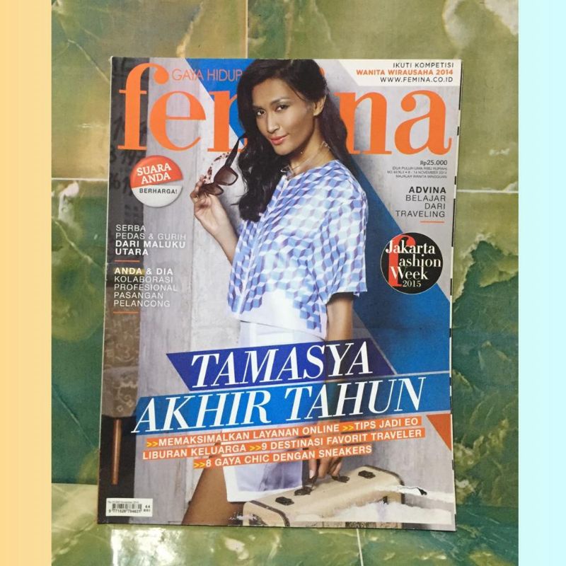 Majalah Femina No. 44/XLII, Tahun 2014, Cover: Advina Ratnaningsih