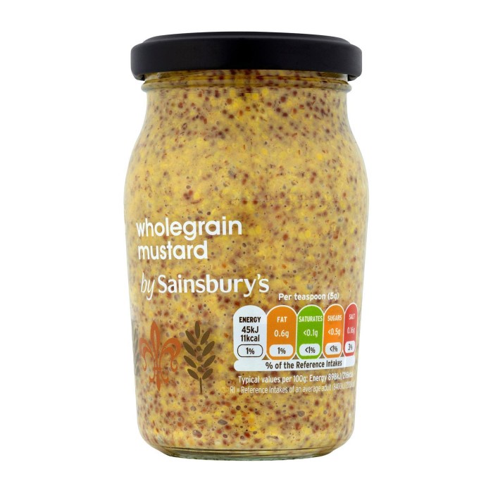 

Ready stock Sainsbury's Wholegrain Mustard 205g