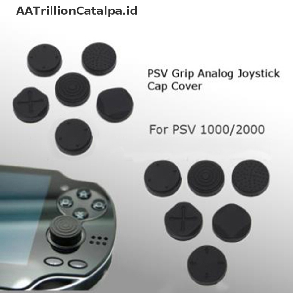 (AATrillionCatalpa) 6 In 1 Thumbstick Analog Joystick Untuk PSV1000 / 2000 PSVita