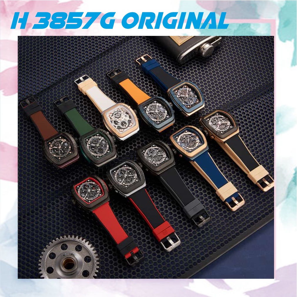 jam tangan pria H 3857G Original elegant keren
