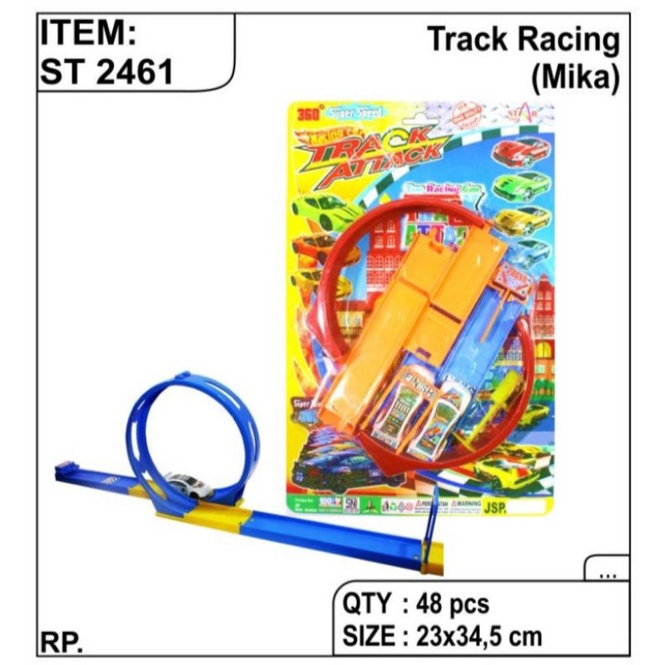 ST 2461 - MAINAN MOBIL TRACK ATACK TRACK RACING CAR SEMACAM JALAN HOTWHELS ST2461