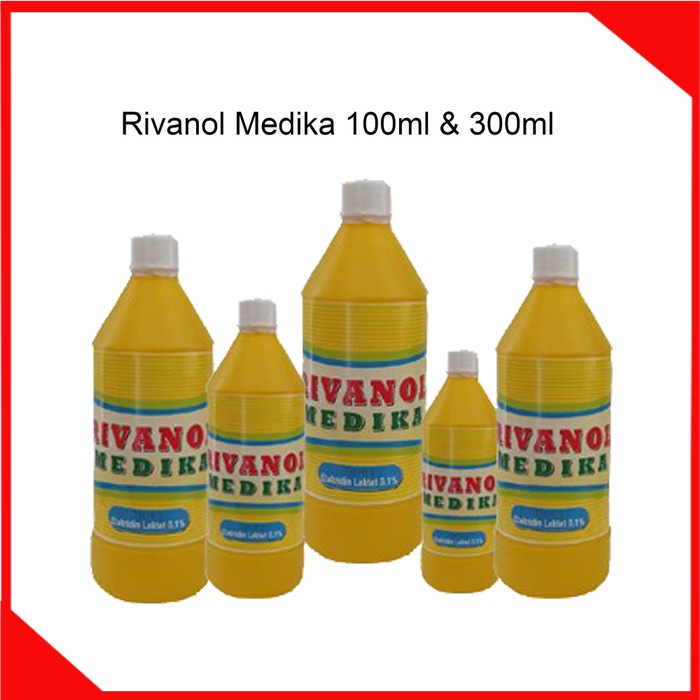 Rivanol 100ml Revanol 300ml Antiseptik  Obat Kompres Pembersih Luka Merk Medika