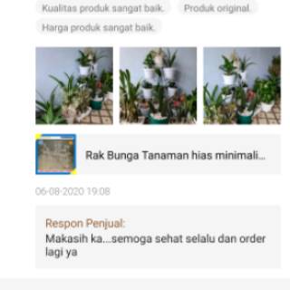 Rak Bunga Tanaman Hias Minimalis Bertingkat 9 Dudukan  Pot  