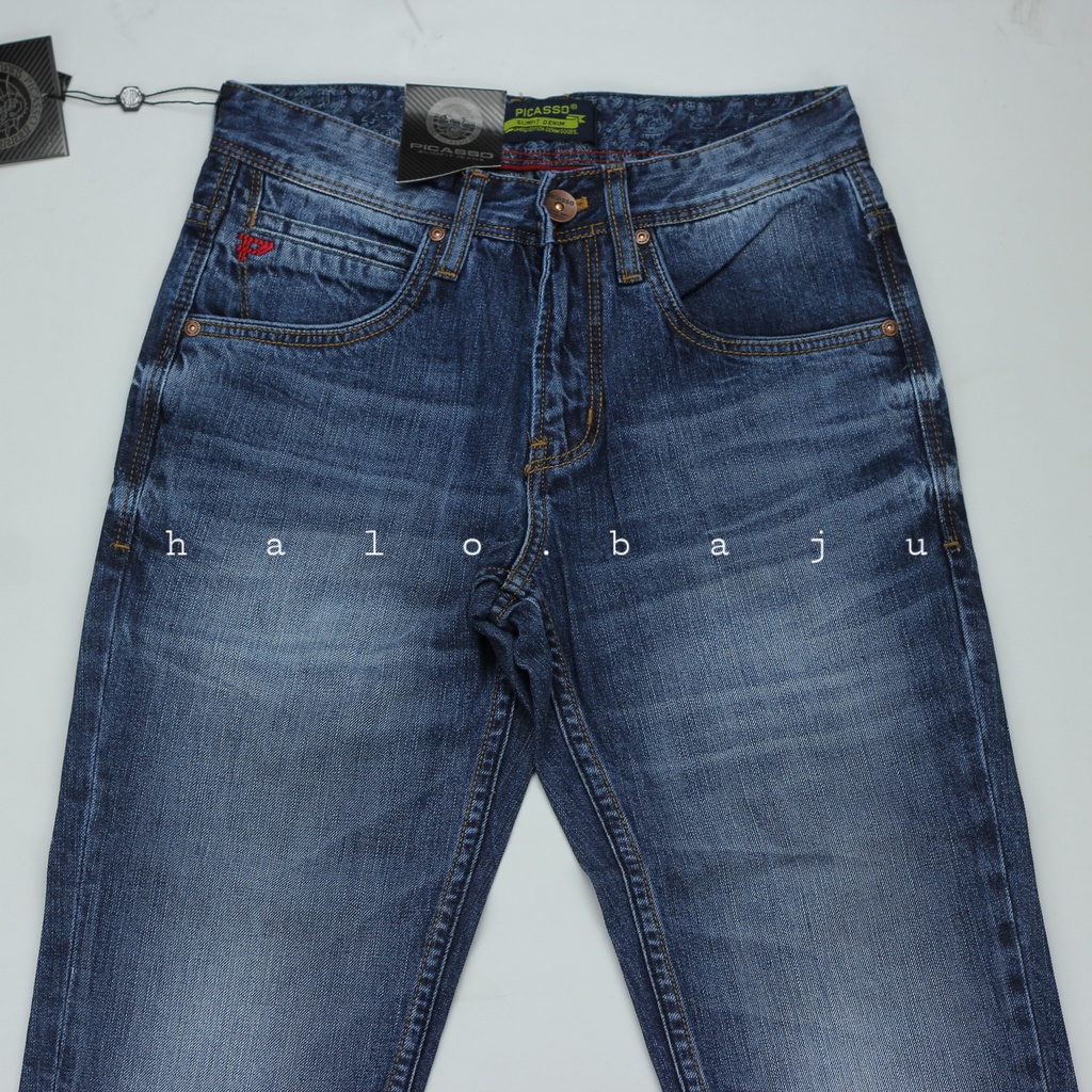 PICASSO SLIMFIT EDITION (PS904A - BLEACH MED) Celana Levis Picasso - Celana Picasso Jeans Original