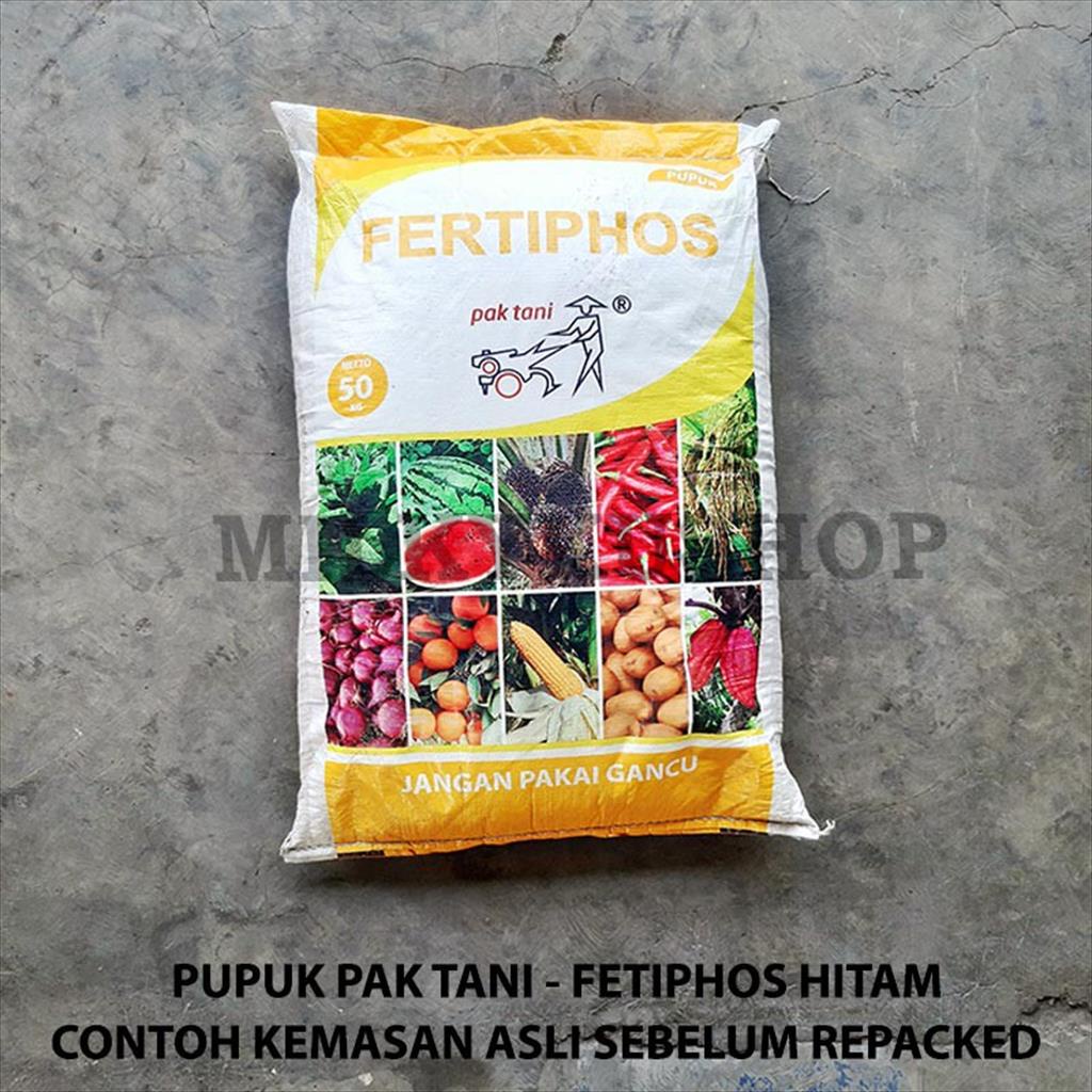 PUPUK SP FERTIPHOS TSP HITAM PAK TANI REPACK 1 KG