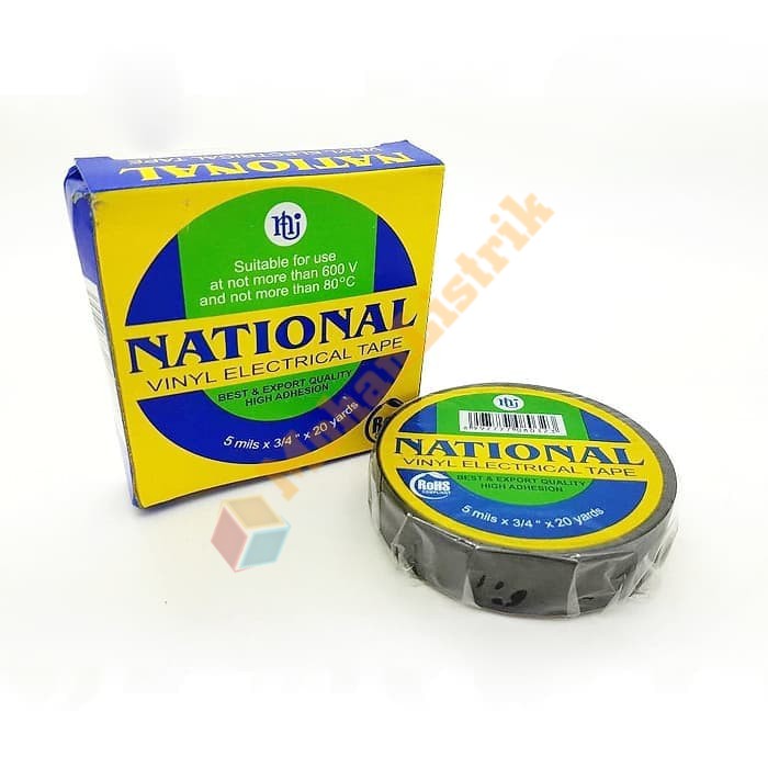 Lakban Isolasi NATIONAL NASIONAL Electrical Tape Kabel Listrik