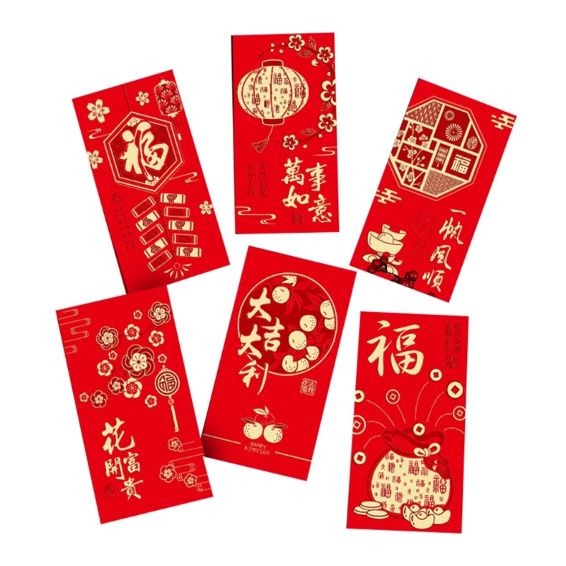 Zzz 2023 Amplop Angpao Tahun Baru Cina / Imlek Motif Kelinci Warna Merah