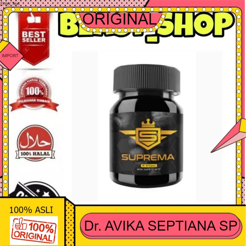 100% ASLI SUPREMA - SUPREMASI ASLI ORIGINAL 100% TESTO ULTRA XTAMINA VIMAX VITALITAS OBAT PEMBESAR K