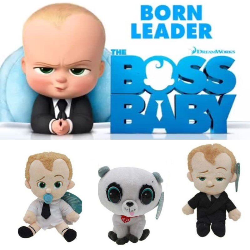 20cm Boss Baby Plush Toy Cute Style Cartoon Action Figure Toys Dog Puppy Stuffed Animals Plush Dolls