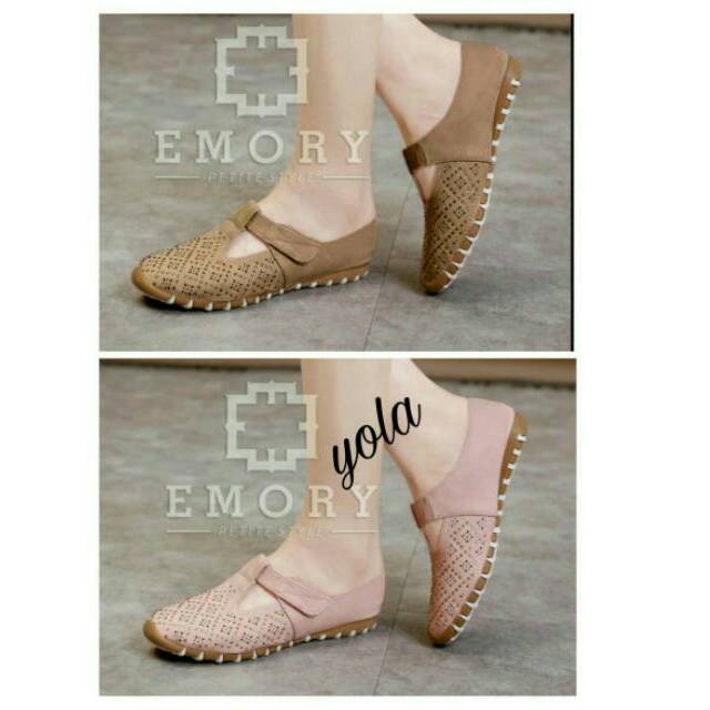SEPATU FLAT SANTAI WANITA FLATSHOES DATAR MAIN CASUAL REPLIKA EMORY TEPLEK MAIN MOCCASIN  IMPORT