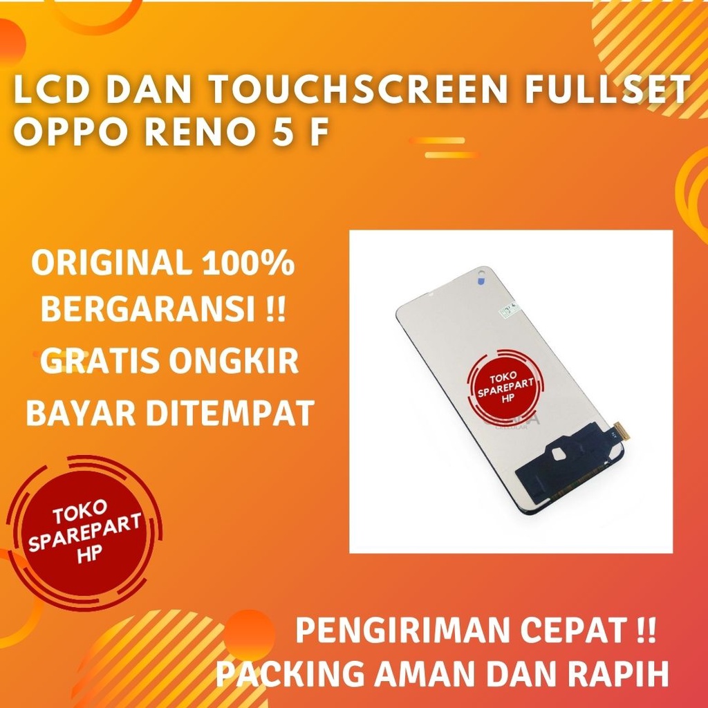 Lcd Ori Hp Oppo Reno 5f - 5 f Original Fullset Layar Lcd + Touchscreen Oppo Reno 5f Ori Fulset