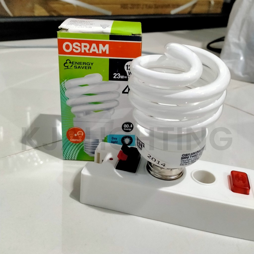 LAMPU SPIRAL OSRAM 23 W 23WATT CAHAYA PUTIH