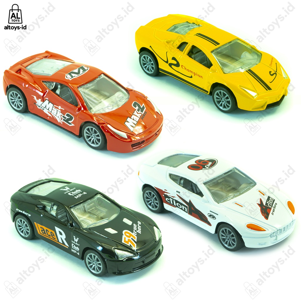 Diecast Mobil Sport Car Auto World Metal Alloy 1:64 Pullback  N01228B