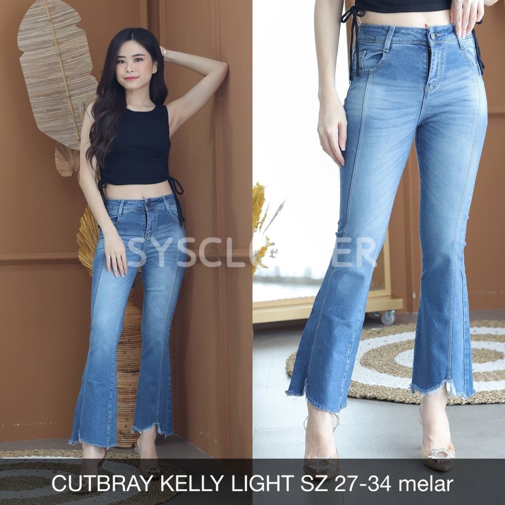 CELANA JEANS WANITA CUTBRAY KELLY LIGHT &amp; DARK