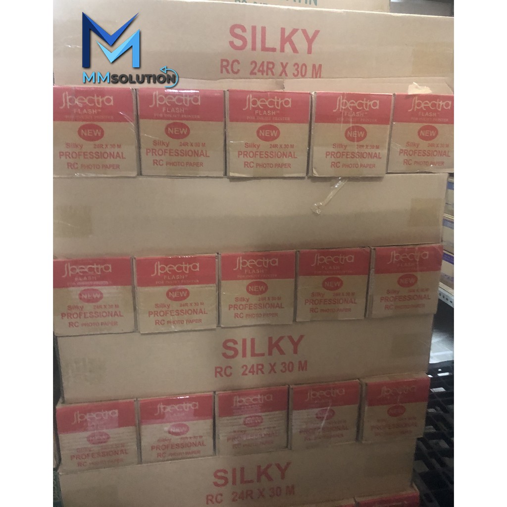 Spectra 24R Photo Silky 24 Inch 260 Gram (60,96CM x 30Meter) / Kertas Foto Silky 24R for Plotter