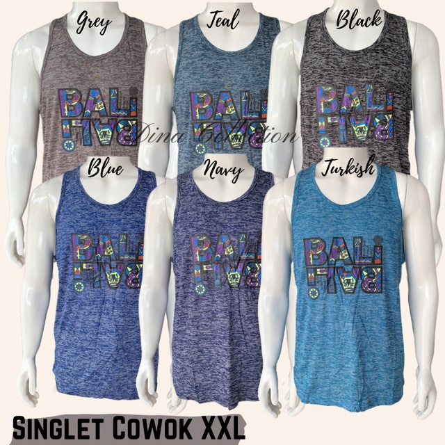 KAOS SINGLET COWOK JUMBO MOTIF JD &amp; BALI2