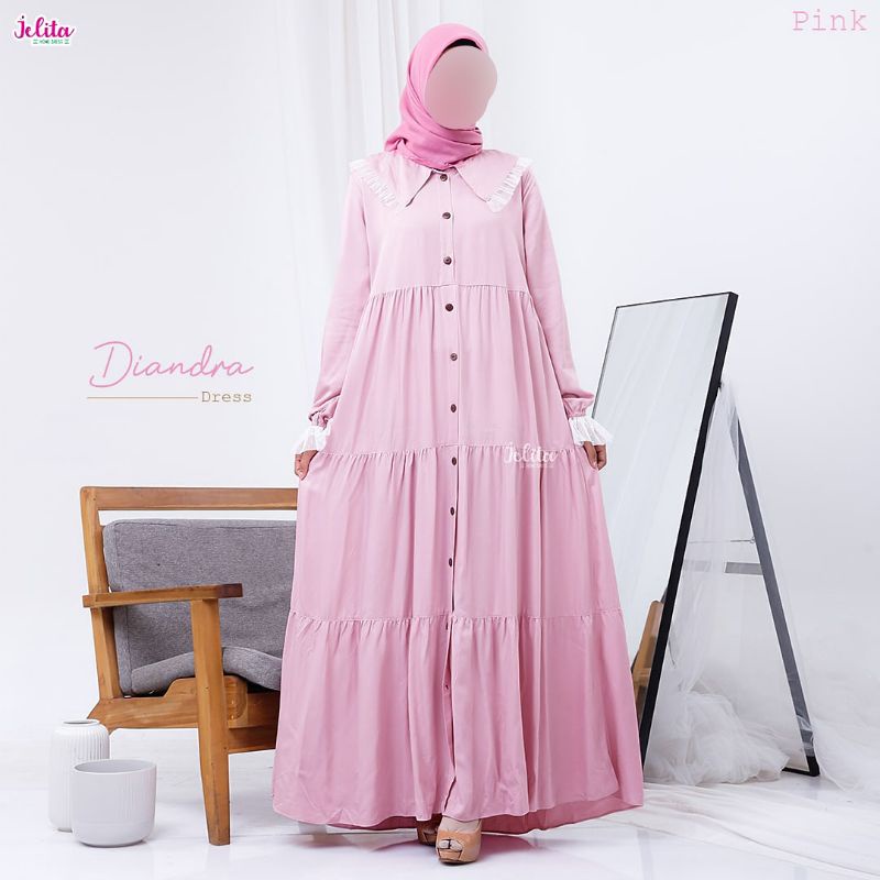 Diandra Jelita Homedress/Gamis Rayon Adem/Jelita Homedress
