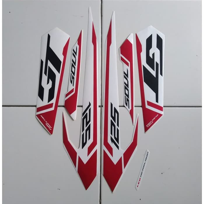 stiker striping yamaha soul gt 2015 putih