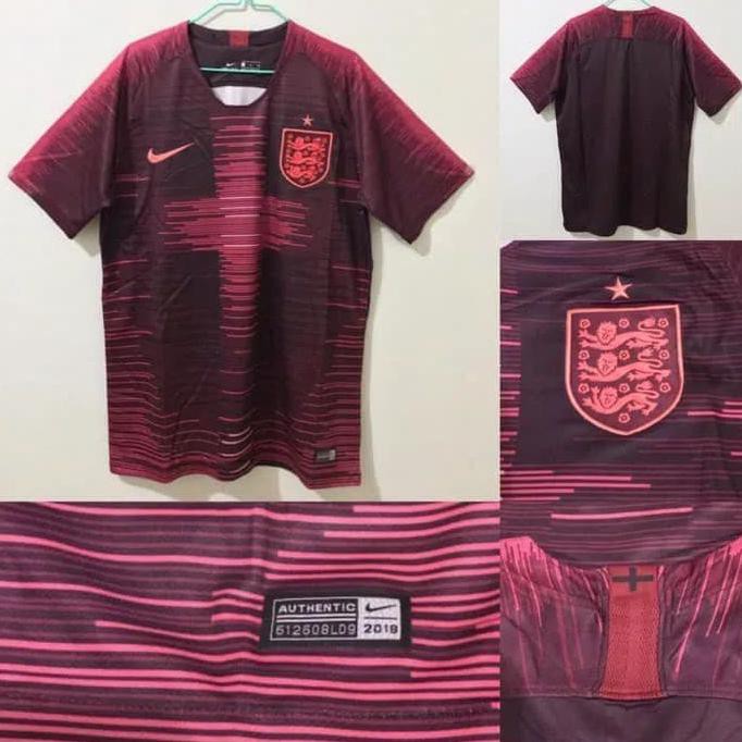 PR00M000 JERSEY BOLA INGGRIS PREMATCH TRAINING MERAH 2019 GRADE ORI IMPORT Murah