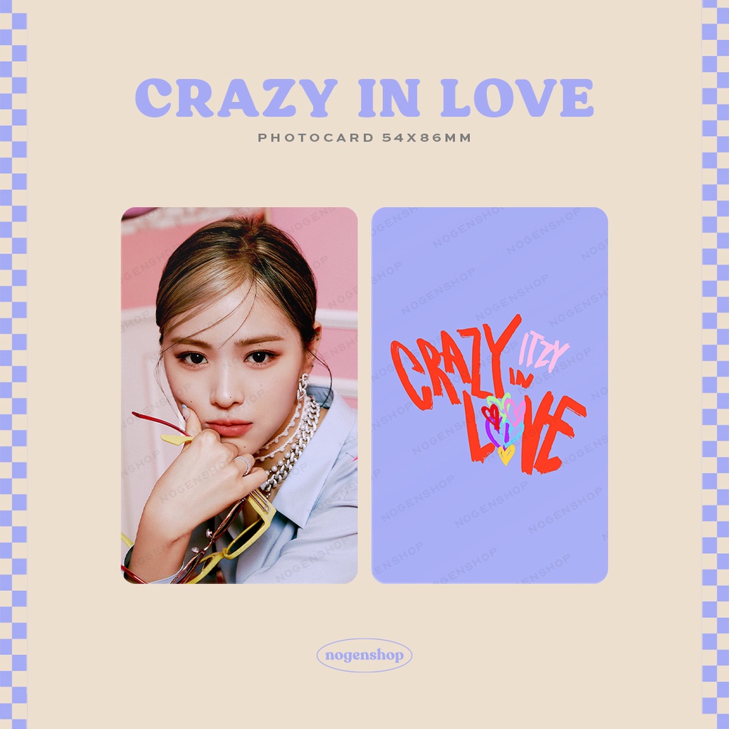 PHOTOCARD PC ITZY LOCO CRAZY IN LOVE
