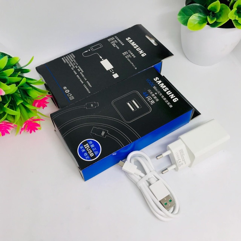 PROMO CHARGER TC VOOC 2USB 4A SAMSUNG OPPO VIVO ASUS PREMIUM QUALITY BEST SELLER