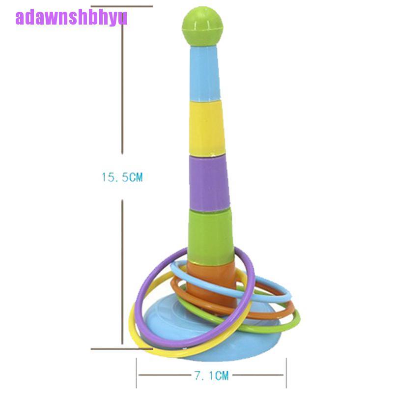 (adawnshbhyu) Mainan Ring Toss Bahan Plastik Untuk Taman / Outdoor