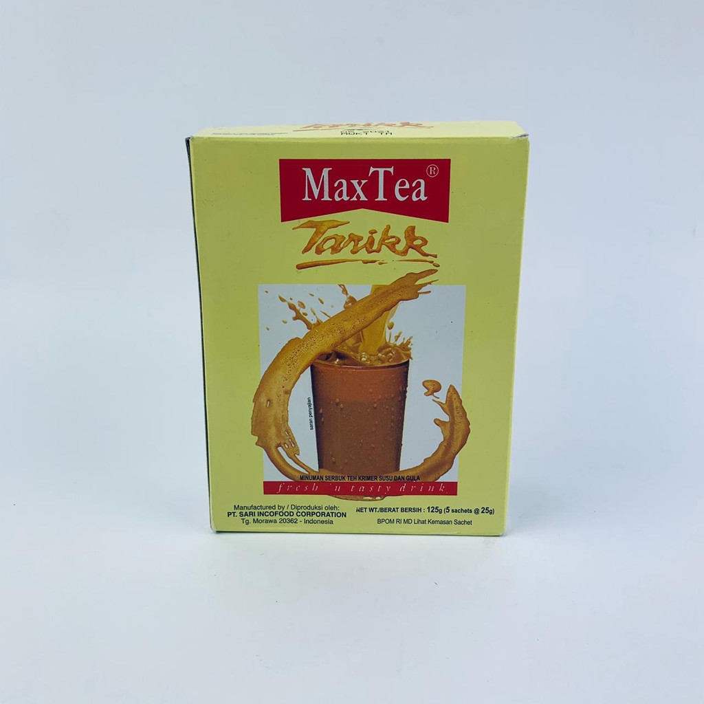Teh / MaxTea Tarikk / Teh serbuk krimer / Teh Tarikk Dus isi 5sachet