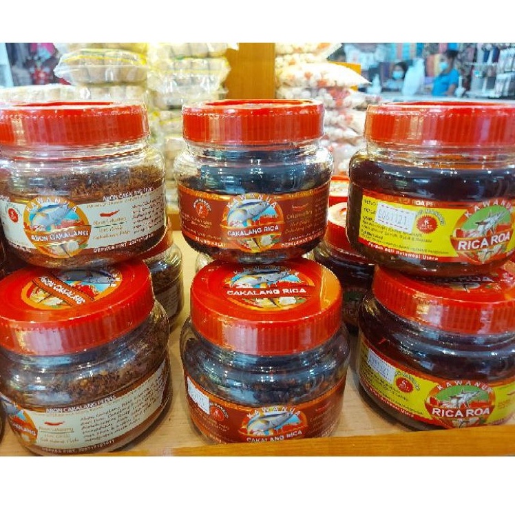 

Kawanua Abon Cakalang , Cakalang Rica, Rica Roa / Sambal Roa Asli Manado toples Bulat Besar Oleh-Oleh Makanan Asli Khas Manado Siap disajikan Higienis dan Halal