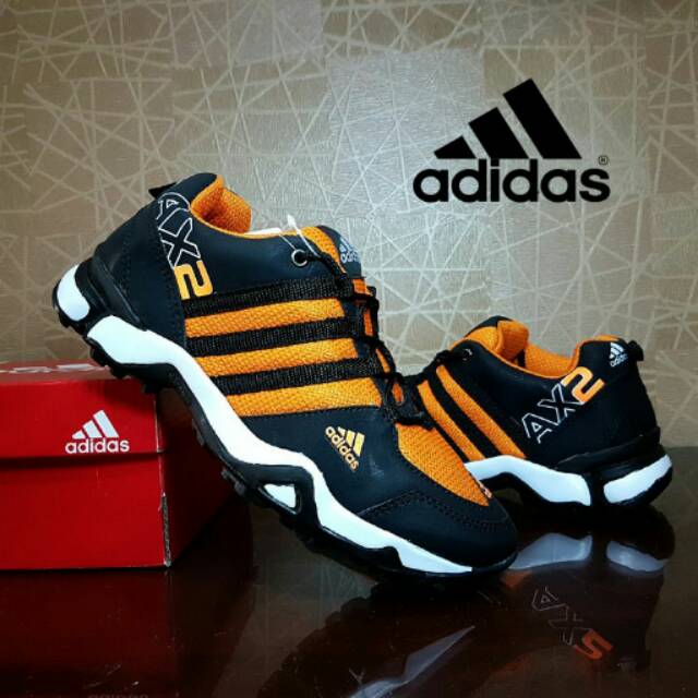 SEPATU OUTDOOR ADIDAS AX2 ORANGE PUTIH GRADE ORI / SNEAKER PRIA / SEPATU ADIDAS PRIA / SEPATU GYM