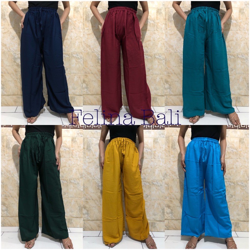 Kulot polos XXL rayon bali