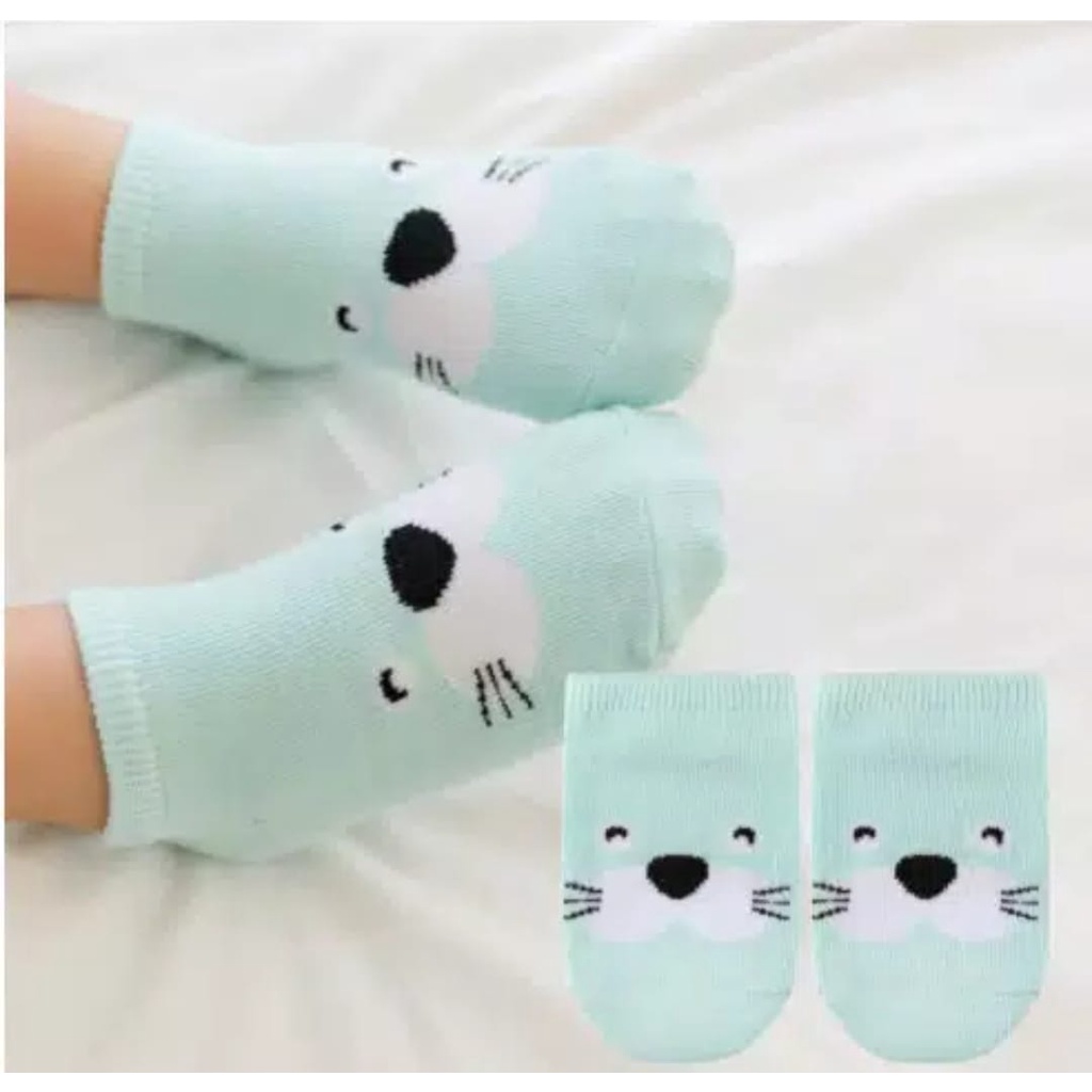 kaos kaki bayi karakter - Kids Socks Cute Animal KK-22