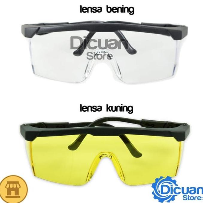 Krisbow Spectacle Flexible Temple Safety Glasses / Kacamata Pengaman