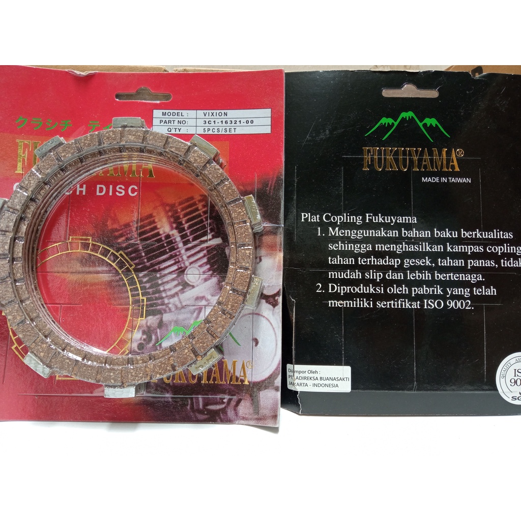 FUKUYAMA PLAT / KAMPAS KOPLING VIXION