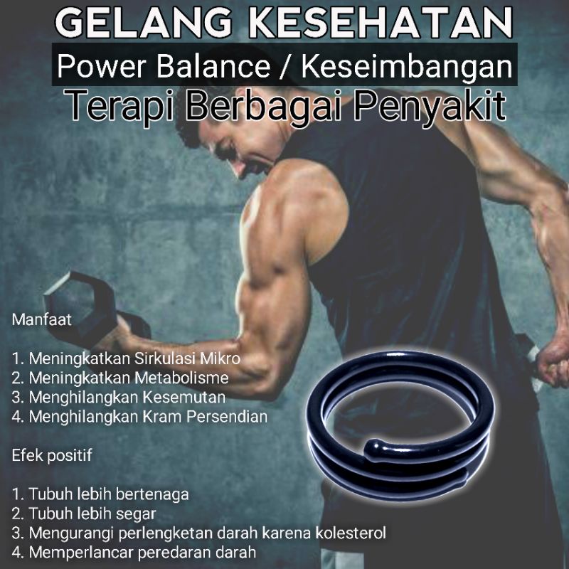 Gelang Terapi Kesehatan Pria Anti Lelah Tambah Tenaga Anti Virus Corona Gelang pengobatan Penyakit