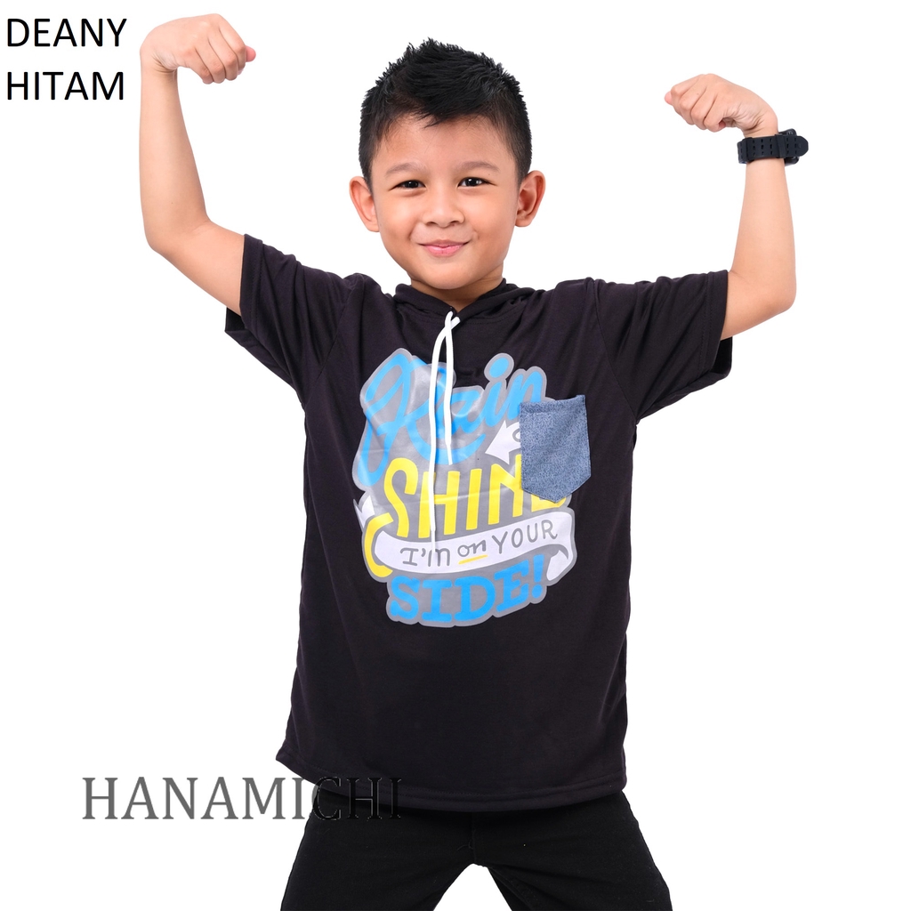 Hanamichi DEANY Hoodie Anak Sablon Lengan Pendek