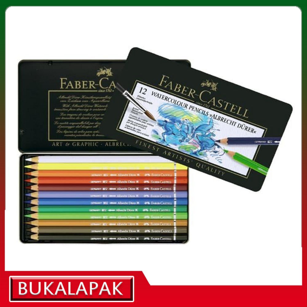 Jual Faber Castell Albrecht Durer Watercolor Pencil Tin Of 12 Parts Indonesia|Shopee Indonesia