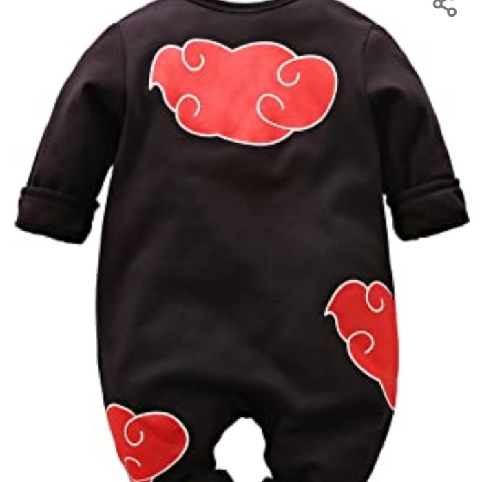 Naruto baby romper costume kostum bayi Ninja naruto the akatsuki