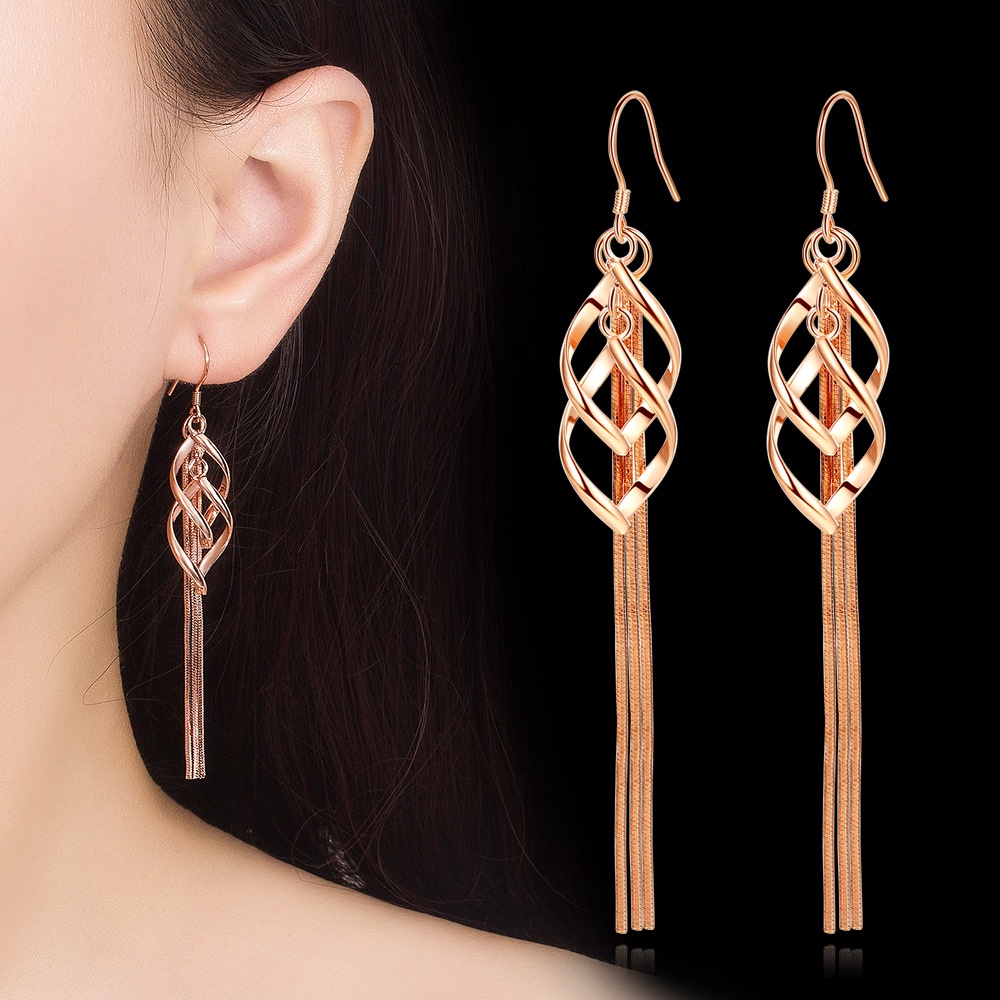 Anting Perak 925 Wanita Temperamen Anting-Anting yang Cocok untuk Perhiasan Fashion EH00010